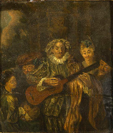 Watteau Drawing Four Studies of a Woman