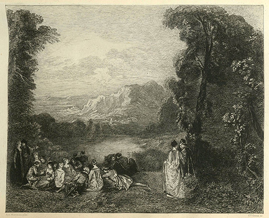Accordee de Village Engraving