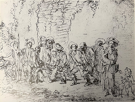 Abreuvoir Engraving