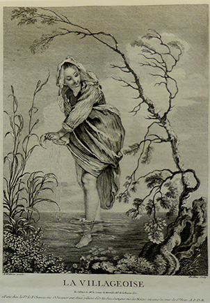 Pater Drawing Study After Watteau's L'Abreuvoir