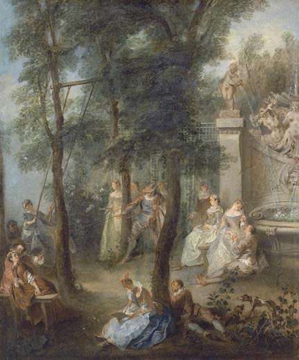 Watteau Drawing Farm in the Porcherons